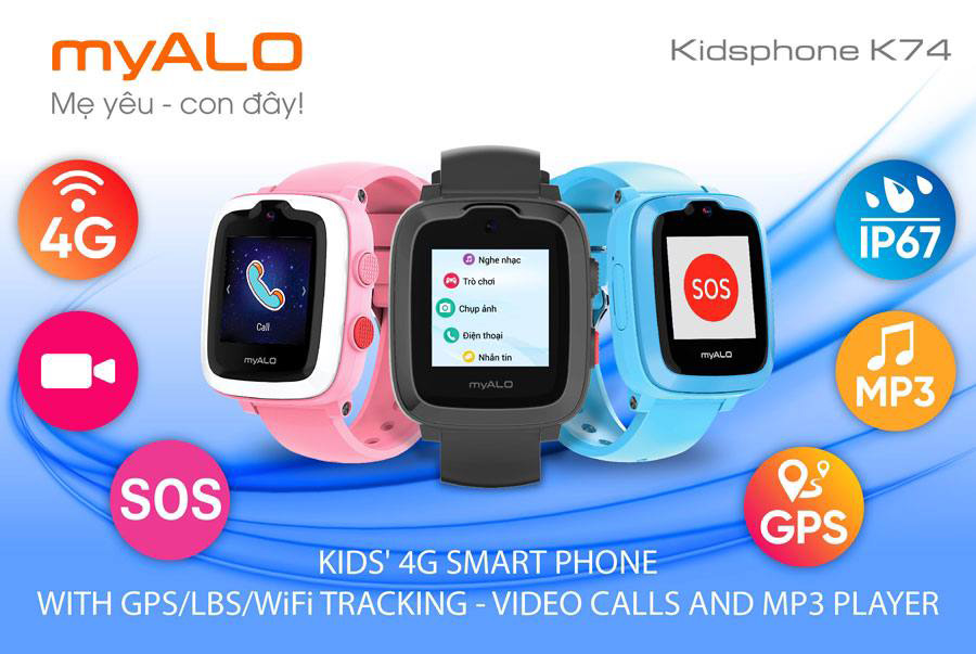  Đồng hồ thông minh trẻ em Myalo K74